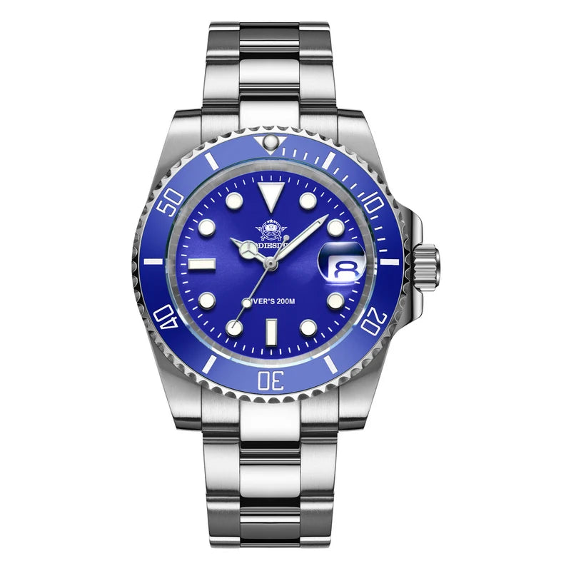 Montre hommage Submariner Addiesdive Bleu